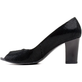 Marco Shoes Décolleté nere 316P con pratico taglio sul davanti nero 2