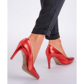 Marco Shoes Borchie 0500P rosse in un colore brillante rosso 2