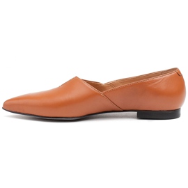 Marco Shoes Ballerine Marco 1285P da donna color caramello con cut-out marrone 2