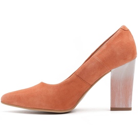 Marco Shoes Décolleté 320P in camoscio naturale - albicocca arancia 2