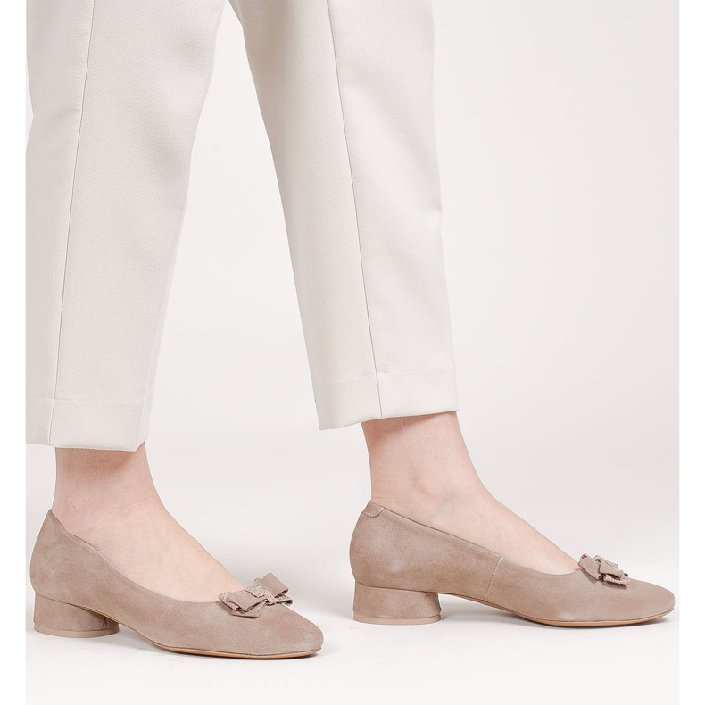 Marco Shoes Eleganti ballerine 1811P beige con fiocco 1