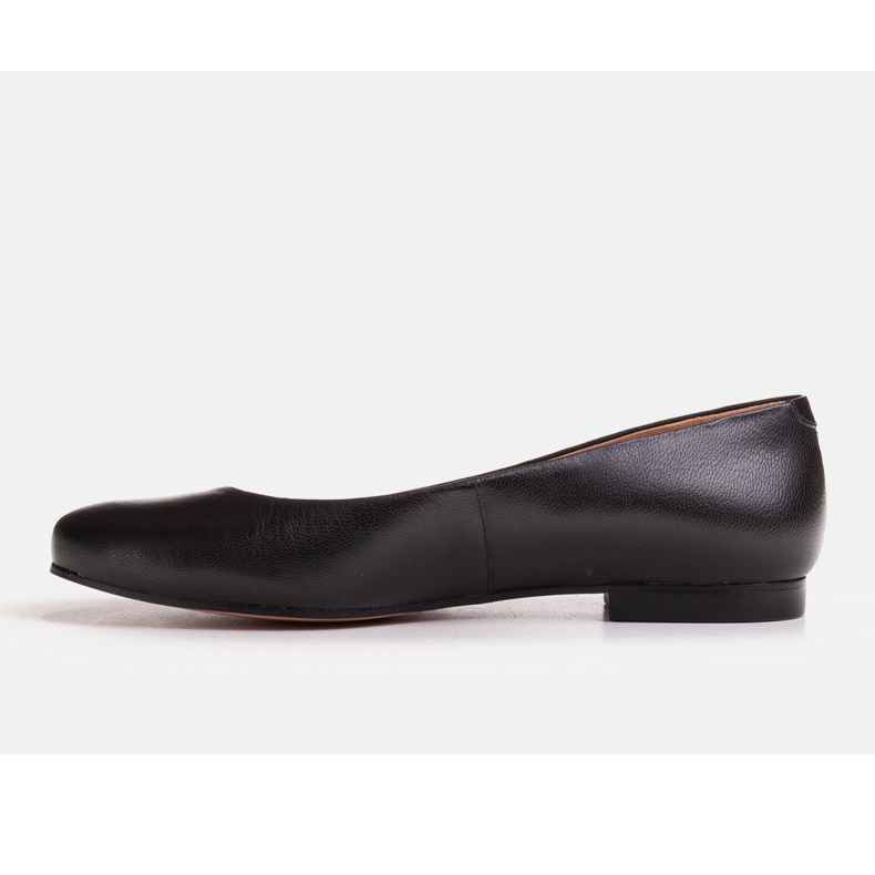Marco Shoes Ballerine in pelle fiore nera nero 1