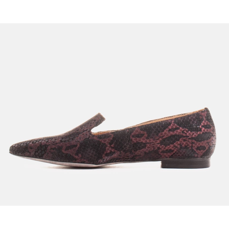 Marco Shoes Ballerine Lordsy realizzate in pelle scamosciata con motivo a pelle di serpente nero 2