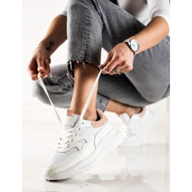 TRENDI Sneakers Alla Moda Con Glitter bianco 2