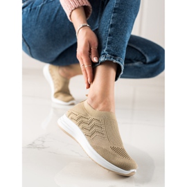 Renda Scarpe sportive traforate slip-on beige 1