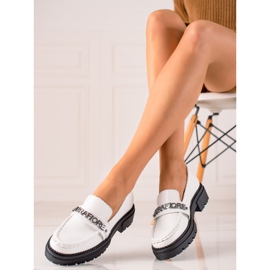 Mocassini La.Fi alla moda bianco 1