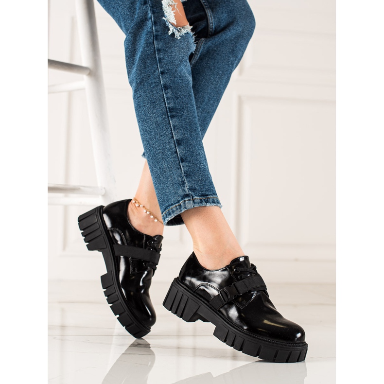 La.Fi Scarpe con plateau con fibbia nero 1