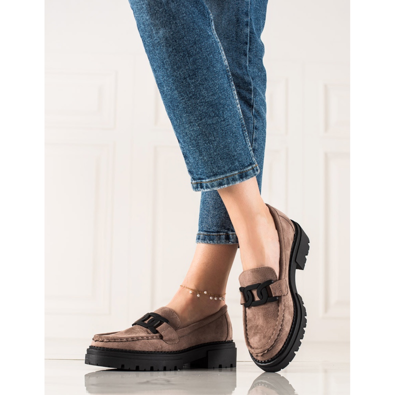 Mocassini fashion LA.FI beige marrone 1