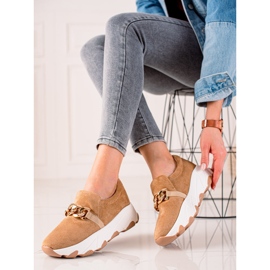 W. Potocki Sneakers Potocki in pelle scamosciata beige 1