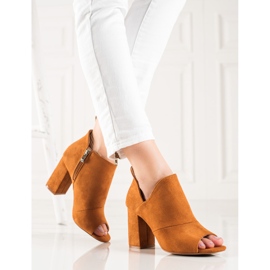 Stivali open toe VINCEZA giallo 1