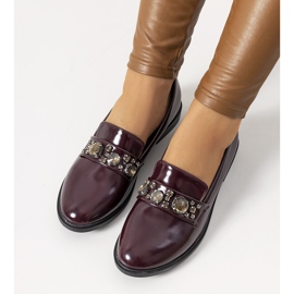 Mocassini Shinn marrone chiaro rosso multicolore 1