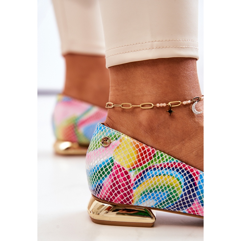 Ballerine da donna Laura Messi Leather Rainbow 2193 multicolore 1