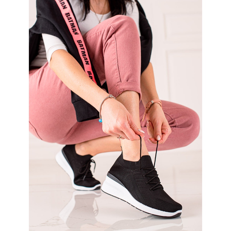 Goodin Scarpe con zeppa stringate nero 1