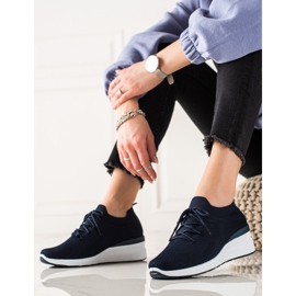 Goodin Scarpe con zeppa stringate blu navy 1