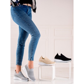 Goodin Sneakers slip-on con zeppa grigio 1