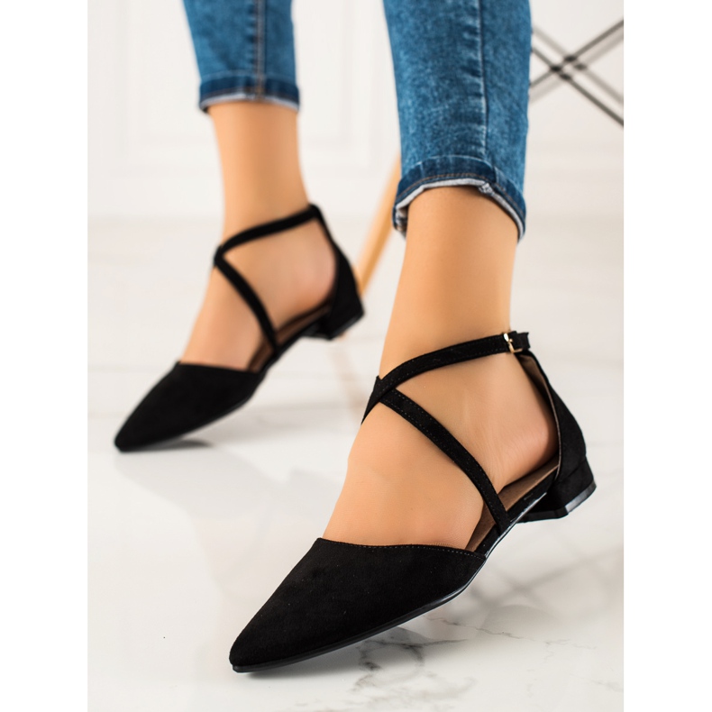 Sabatina Décolleté nere in spitz nero 2