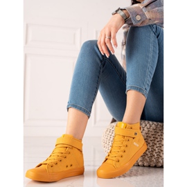 Sneakers Alte Big Star FF274581 giallo 2