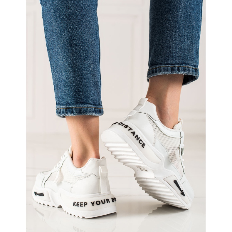 TRENDI Sneakers bianche alla moda bianco 1