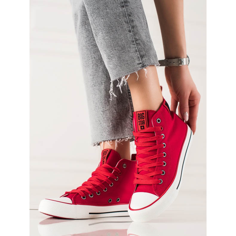 Sneakers Alte Big Star JJ274128 rosso 1