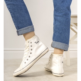 # danneggiato # Sneakers donna Torna bianche alla caviglia # DANNEGGIATO # bianco 2