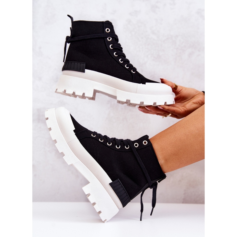 PS1 Stivali neri legati fedeli nero 1