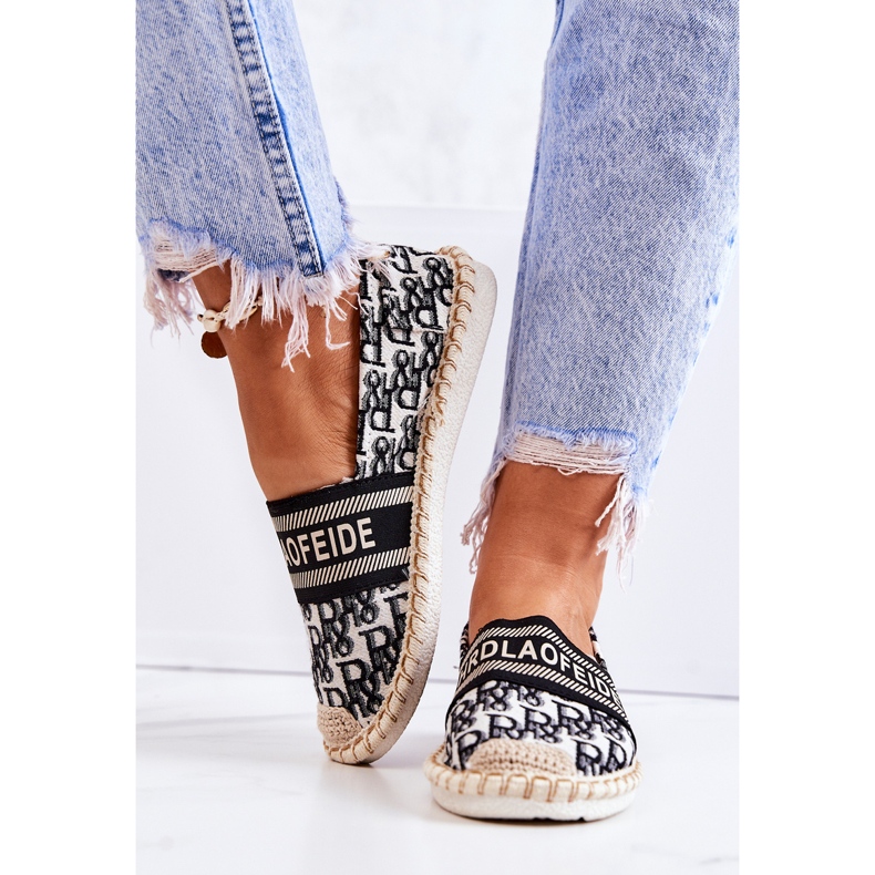 PS1 Espadrillas classiche nere per il tempo caldo beige nero 1