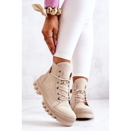 PK1 Beige Marsha Stivali Legati Trappers 2