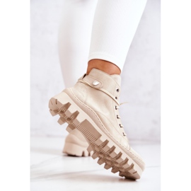 PK1 Beige Marsha Stivali Legati Trappers 1