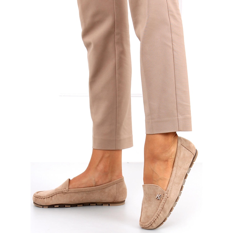Mocassini Sekue Khaki da donna beige 1