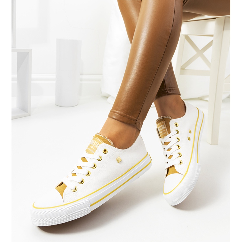 Sneakers da donna Big Star bianche HH274458 beige bianco 1