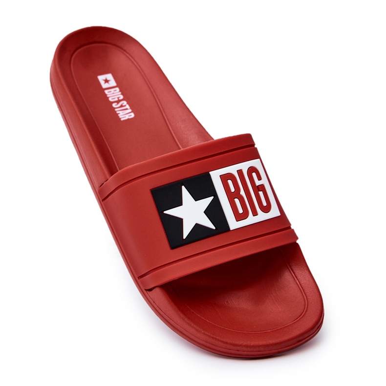 Pantofole da uomo Big Star DD174702 Rosse rosso 1