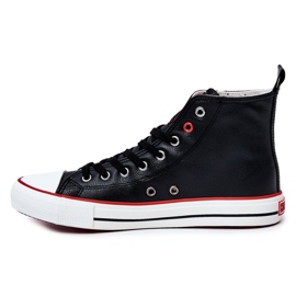 Sneakers Alte da Uomo in Pelle Big Star JJ174070 Nere nero 2