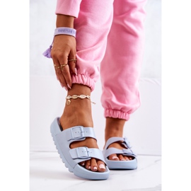 PS1 Pantofole Di Gomma Sulla Piattaforma Blu Westie 2