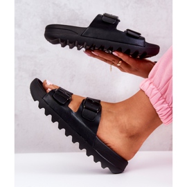 PS1 Pantofole Di Gomma Sulla Piattaforma Nera Westie nero 1
