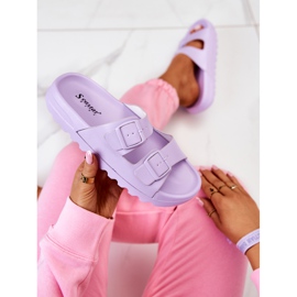 PS1 Ciabatte Di Gomma Sulla Piattaforma Viola Westie 1