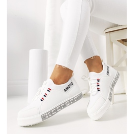 Sneakers da donna Burges bianche bianca 1