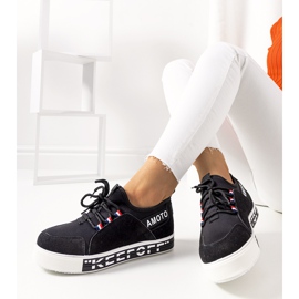 Sneakers da donna Burges nere nero 2