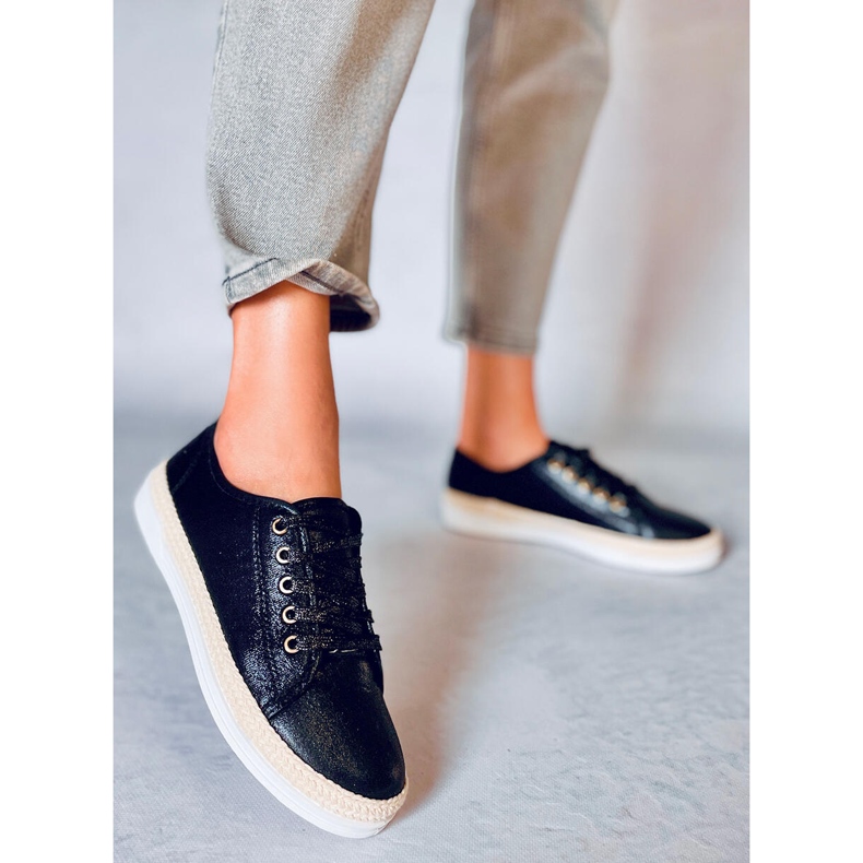 Espadrillas stringate Zillo Black nero 1