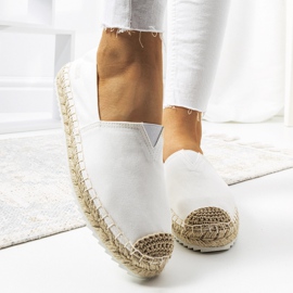 Espadrillas bianche da donna Big Star Luigi bianca 1