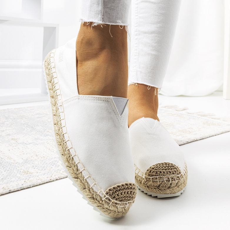 Espadrillas bianche da donna Big Star Luigi bianco 1