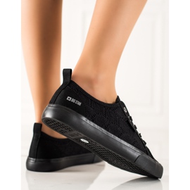 Sneakers da donna traforate Big Star JJ274064 nero 1