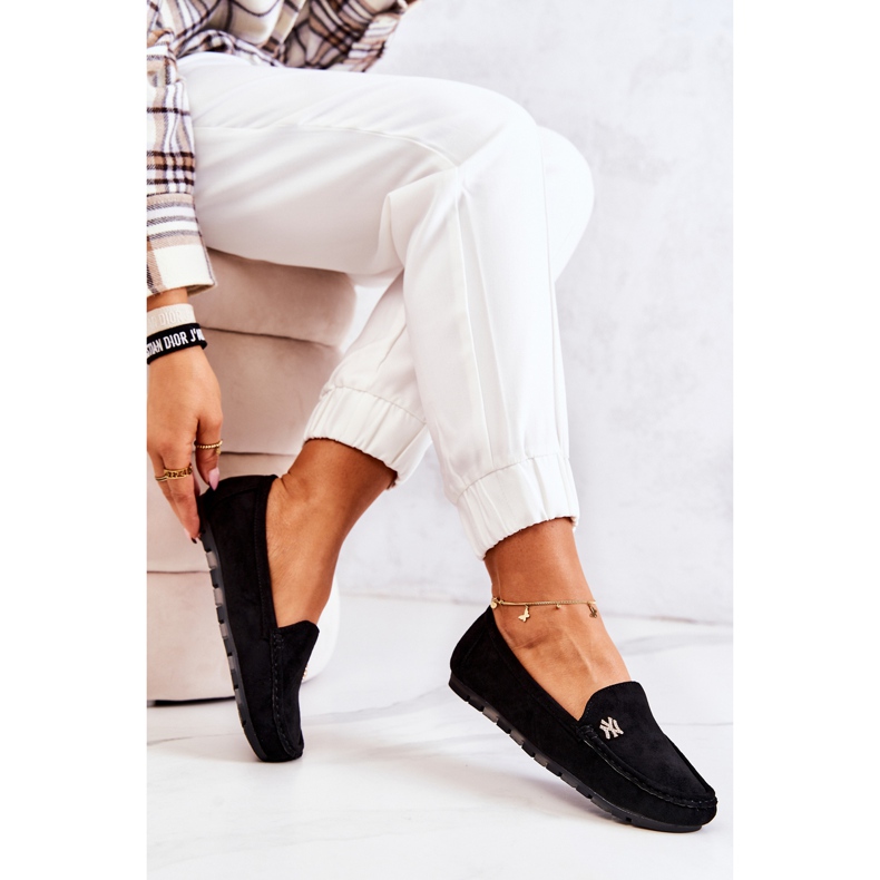 PS1 Mocassini da donna in pelle scamosciata neri Madelyn nero 1