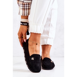 PS1 Mocassini da donna in pelle scamosciata neri Madelyn nero 2