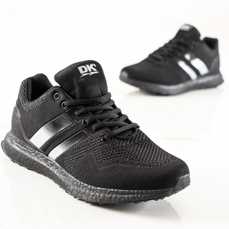DK Scarpe sportive da uomo con cinturini nero 2