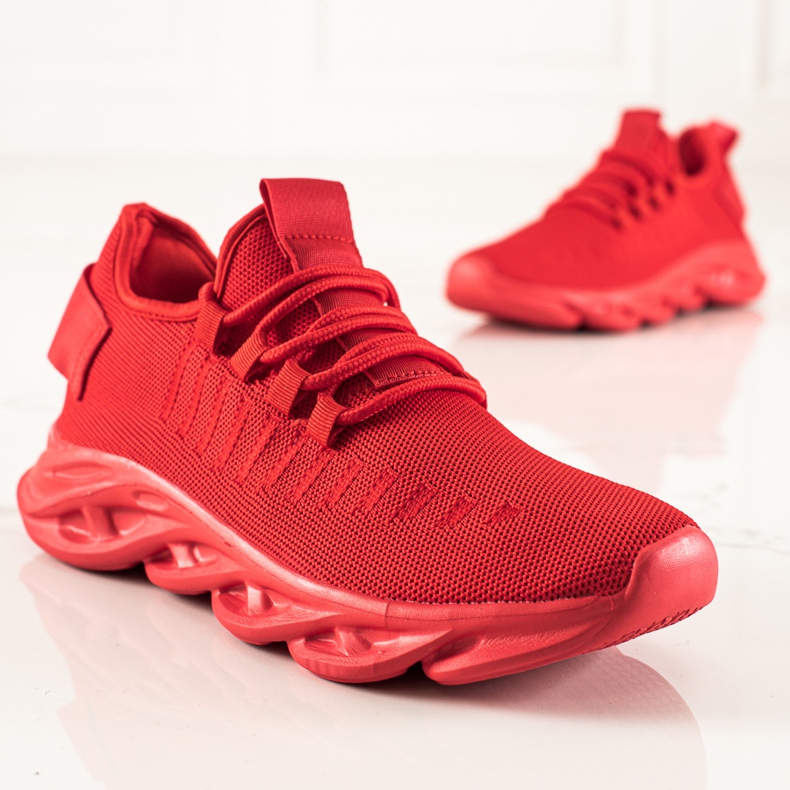 TRENDI Scarpe sportive da uomo alla moda rosso 1