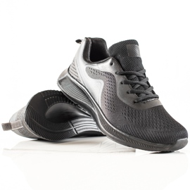 TRENDI Scarpe sportive leggere nero grigio 1