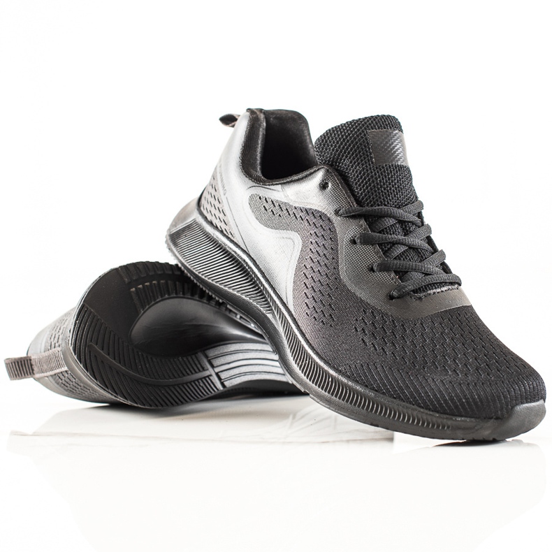 TRENDI Scarpe sportive leggere nero grigio 1