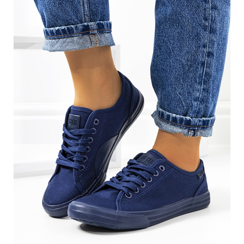 Sneakers da donna Big Star blu navy JJ274067 2
