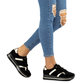 Sneakers in pelle scamosciata Filippo DP2004/21 nere nero 5