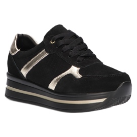 Sneakers in pelle scamosciata Filippo DP2004/21 nere nero 2